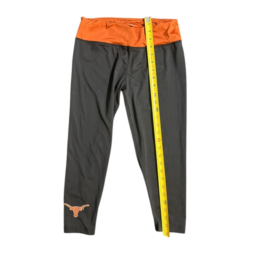 Black and Orange Leggings with Longhorn Logo - Picture 7 of 11